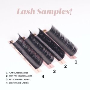 lash extension samples